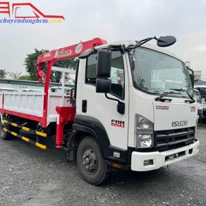 Xe Isuzu FRR90NE5 Gắn Cẩu Unic 340 (Cẩu 3 Tấn)